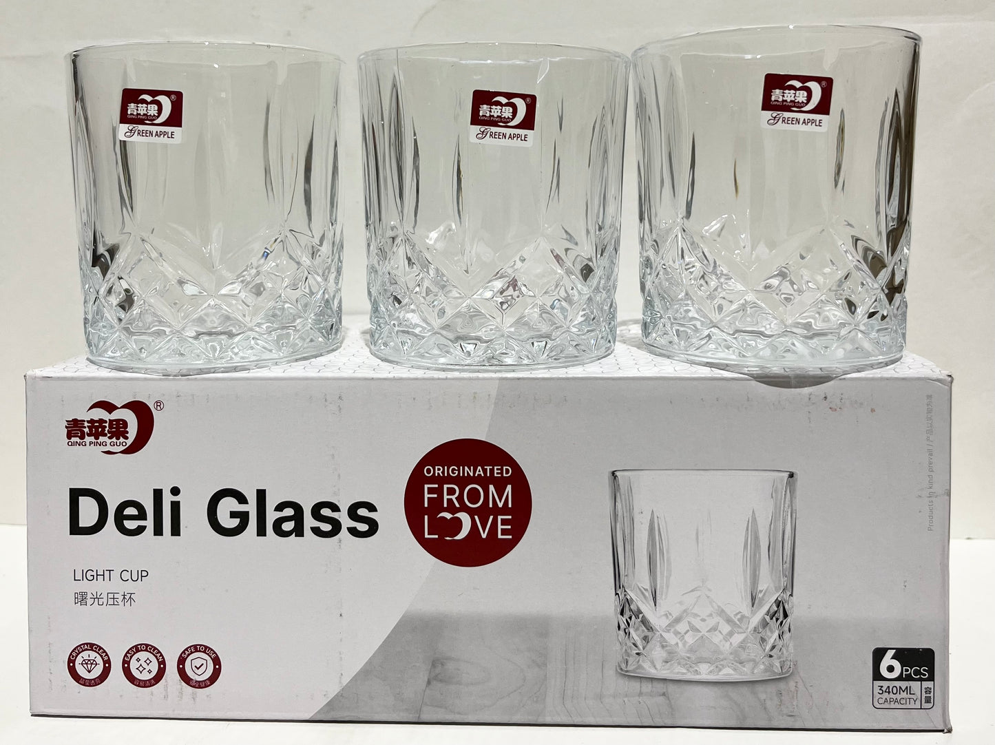 6PCS GLASS WIDE