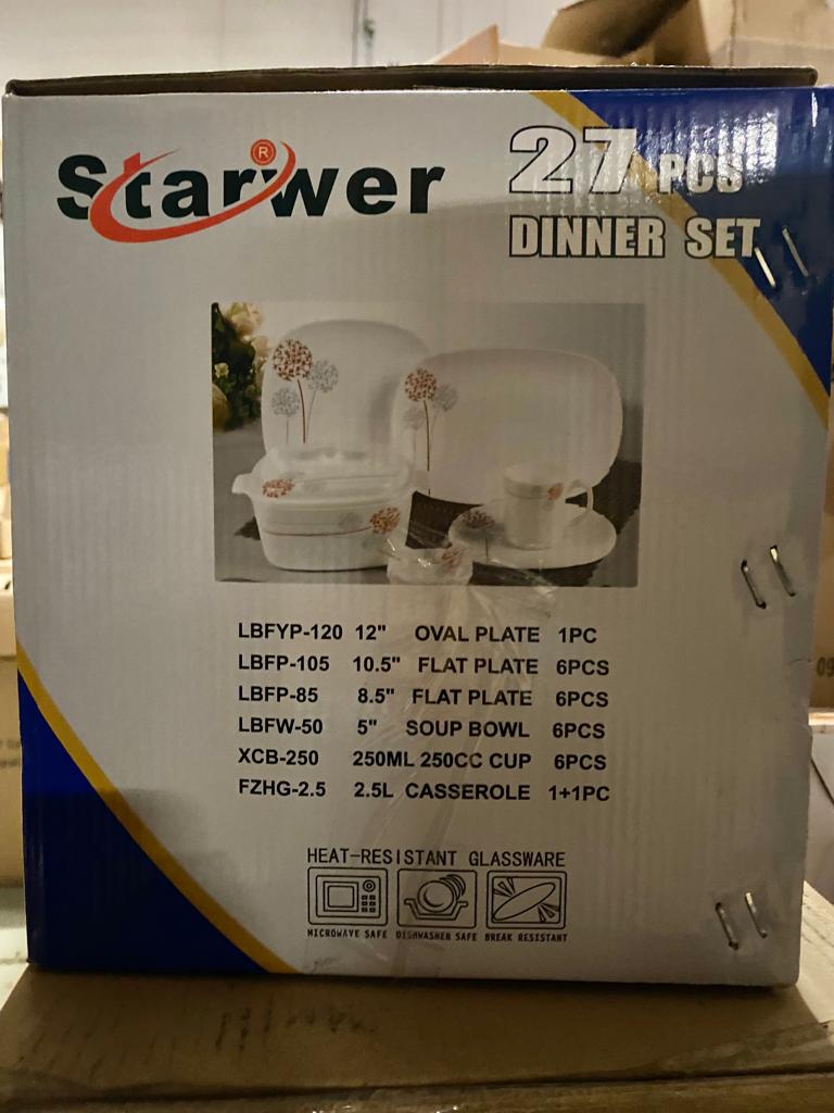 27Pcs Dinner Set (6 People Serving)