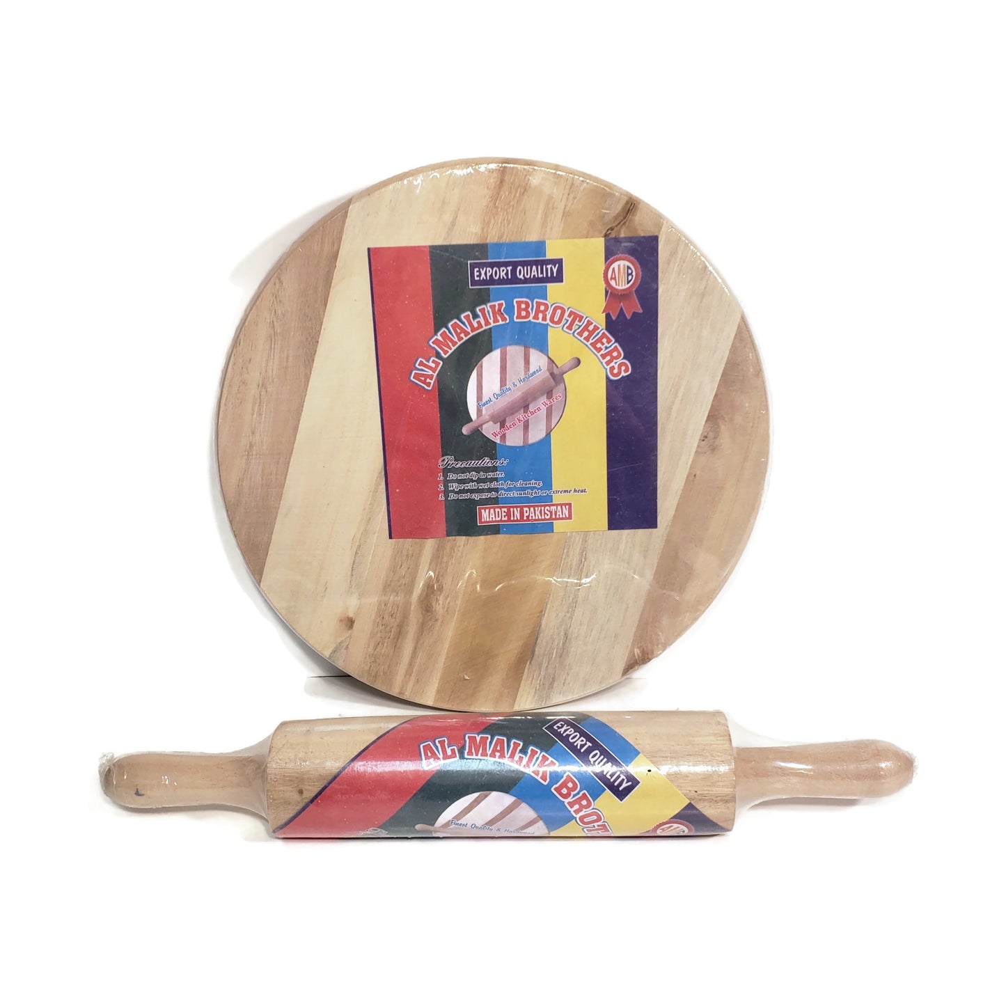 WOODEN CHAKALA & BAILNA (ROLLING PIN & BOARD)