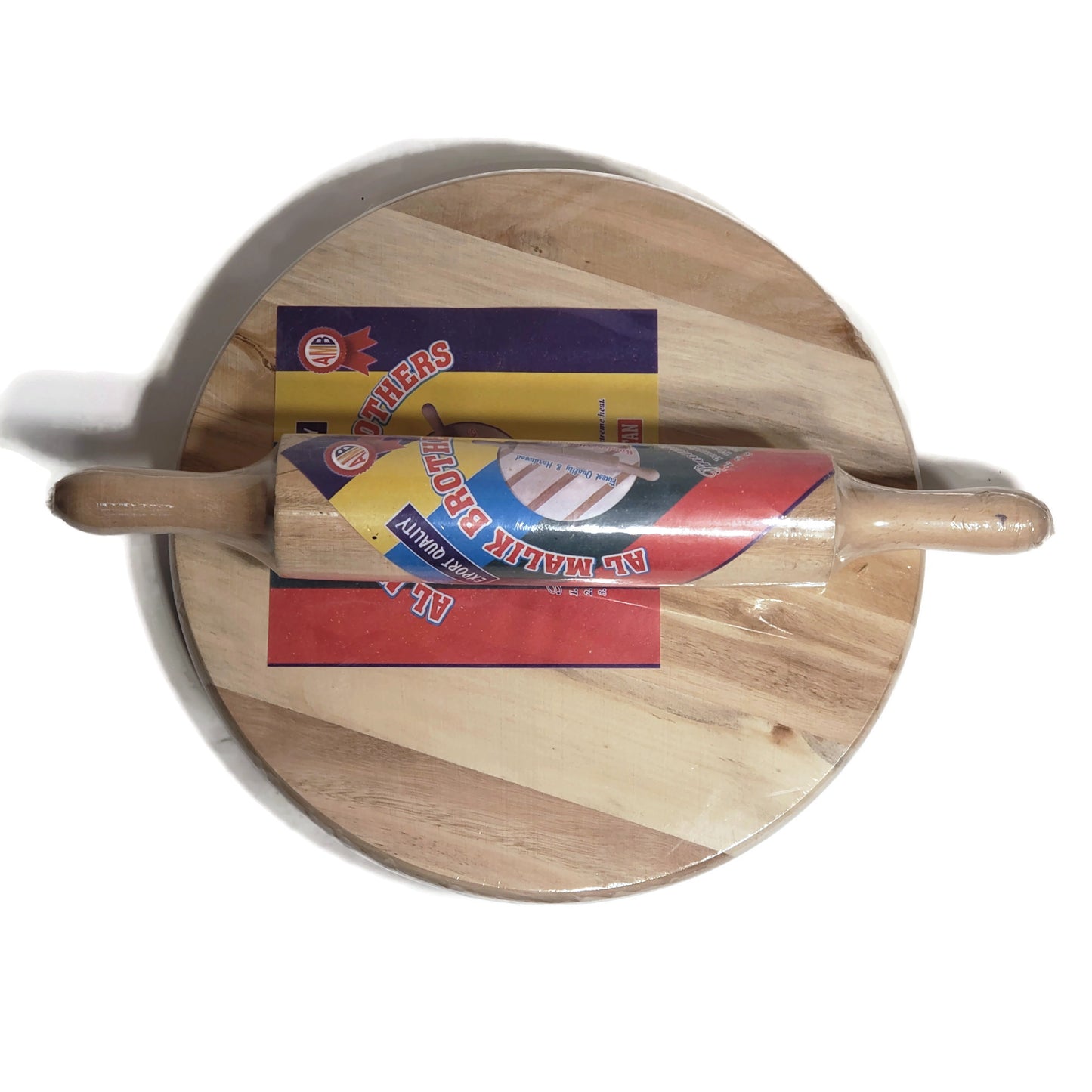 WOODEN CHAKALA & BAILNA (ROLLING PIN & BOARD)