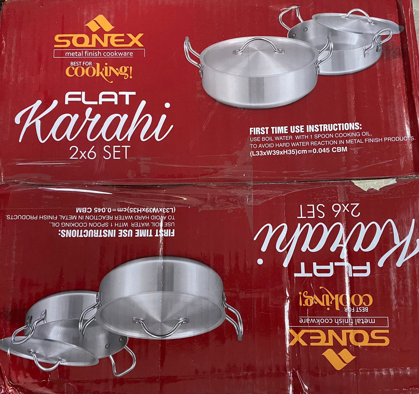 10 PCS FLAT KARAHI 2X6 BY SONEX