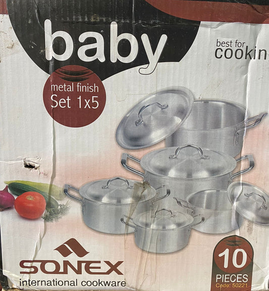 10PCS POT SET BY SONEX (BABY 1X5)